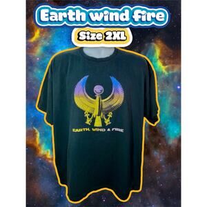 Vintage Earth, Wind & Fire “It Begins With A Dream” Tour T-Shirt Size 2XL Black